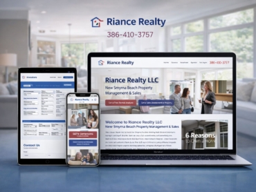 Riance Realty online experience displayed on devices copy