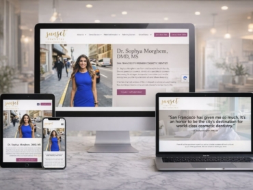 Sunset Dentistry website across devices copy