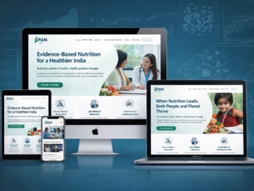 Responsive portfolio banner showcasing PAN India copy