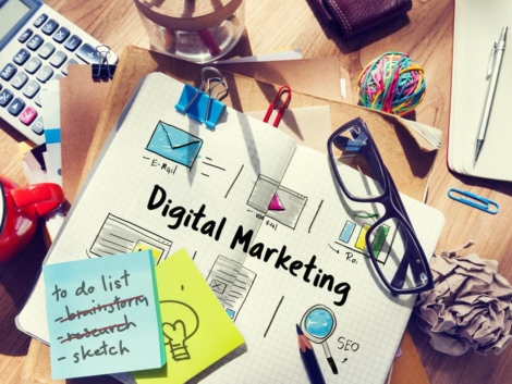Online Strategy Media Marketing Icons